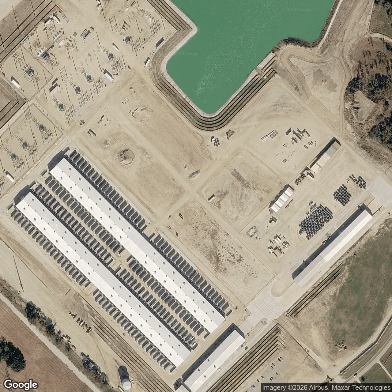 Visual view of riot-corsicana, 2026-10-18 (Google Earth (close view))