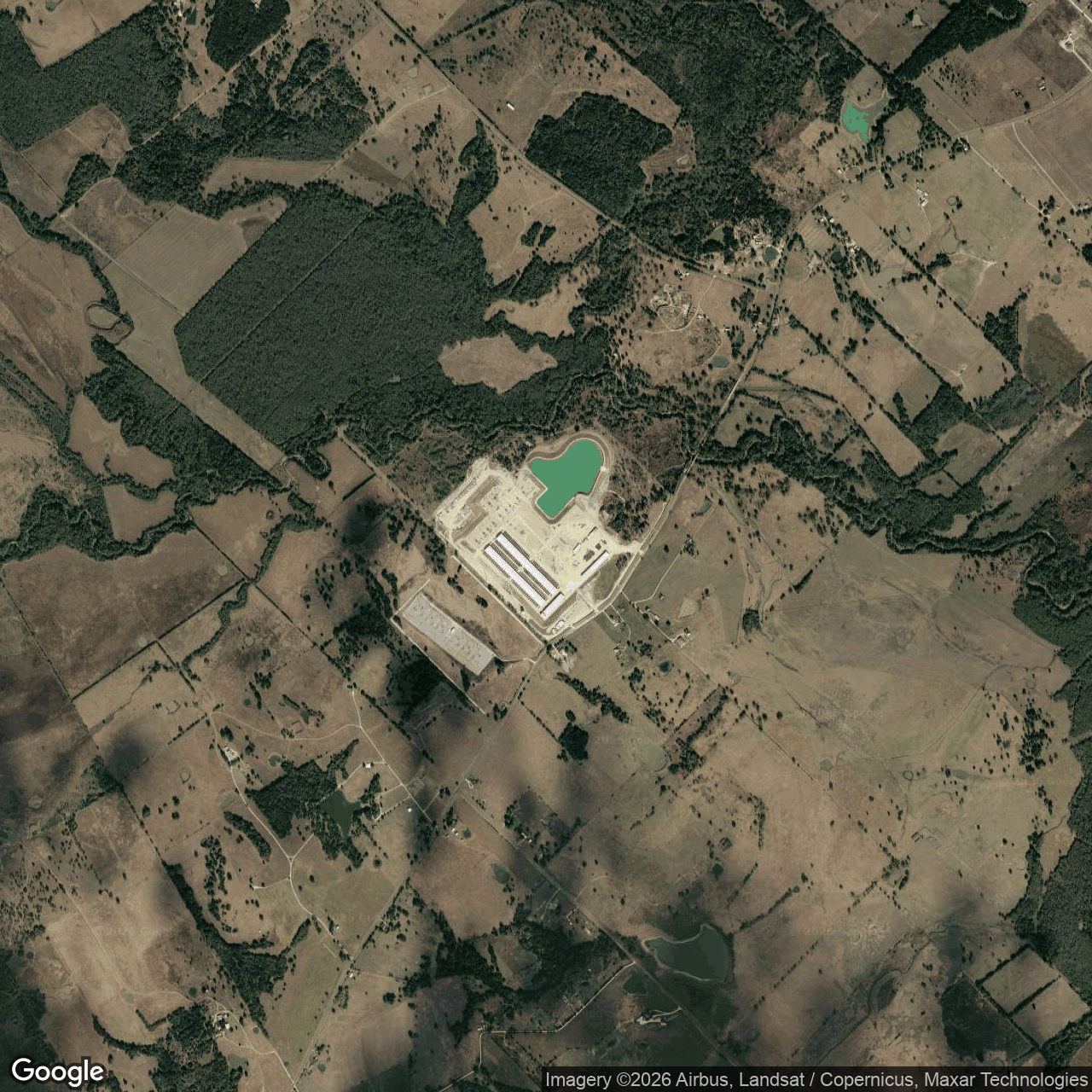 Visual view of riot-corsicana, 2026-10-18 (Google Earth (wide view))